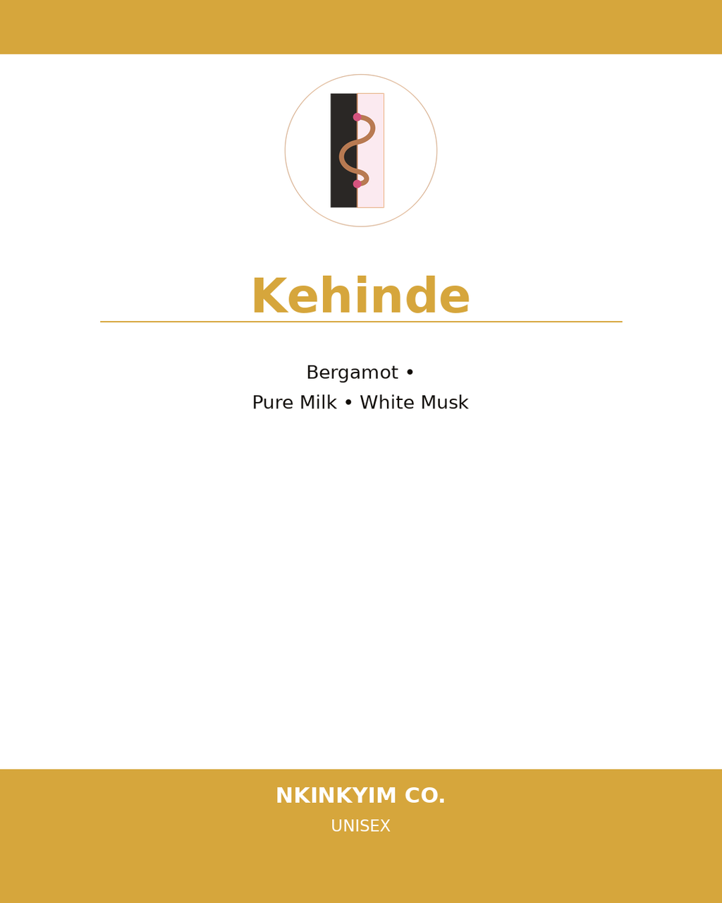 Kehinde scent label – Nkinkyim Co. unisex body wash