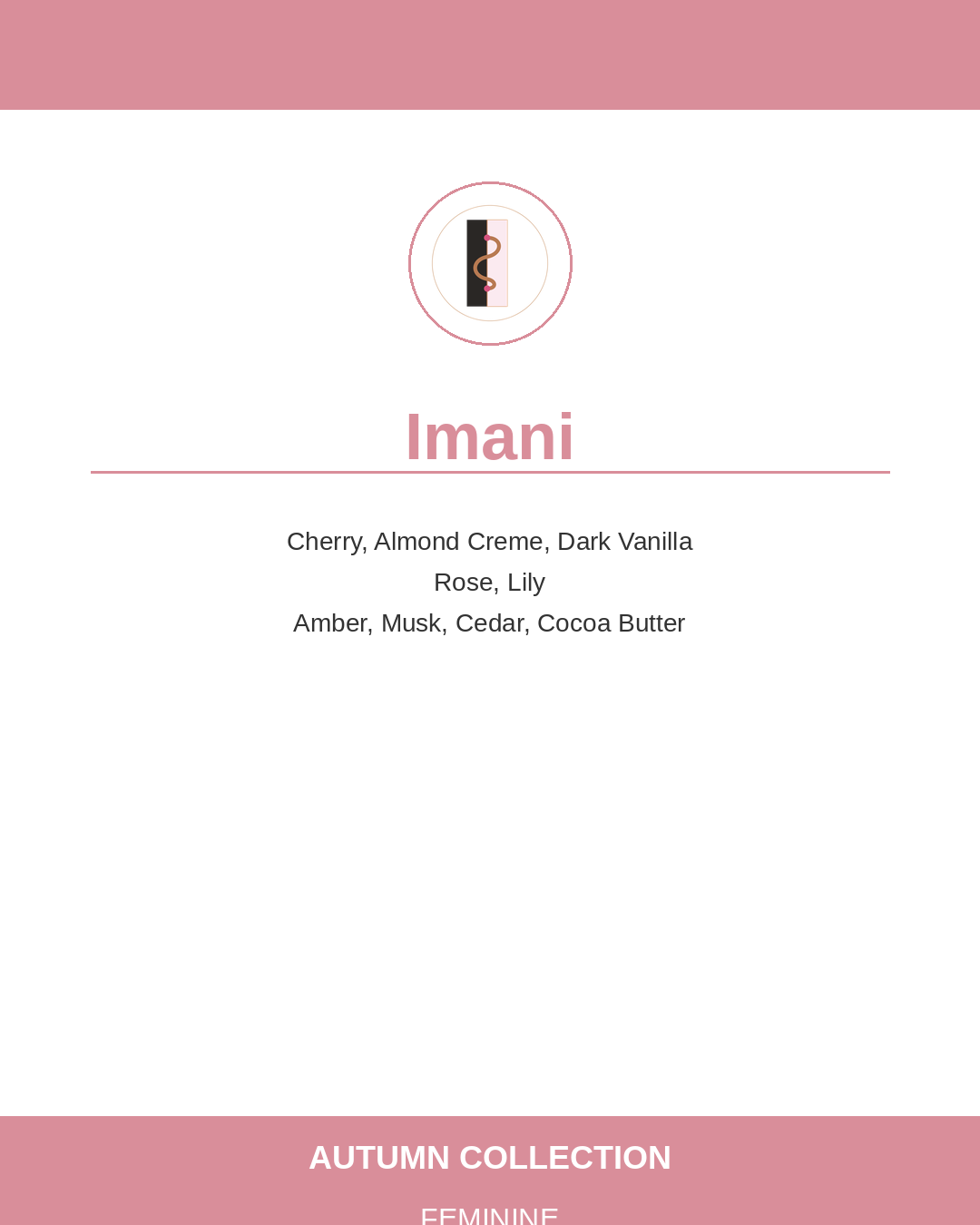 Nkinkyim Co. Autumn Collection scent – body wash and body oil